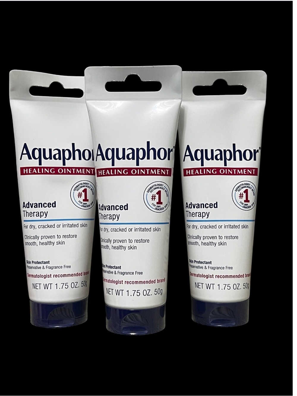 3X Aquaphor Advanced Therapy Healing Ointment - White sealed ex. 2028